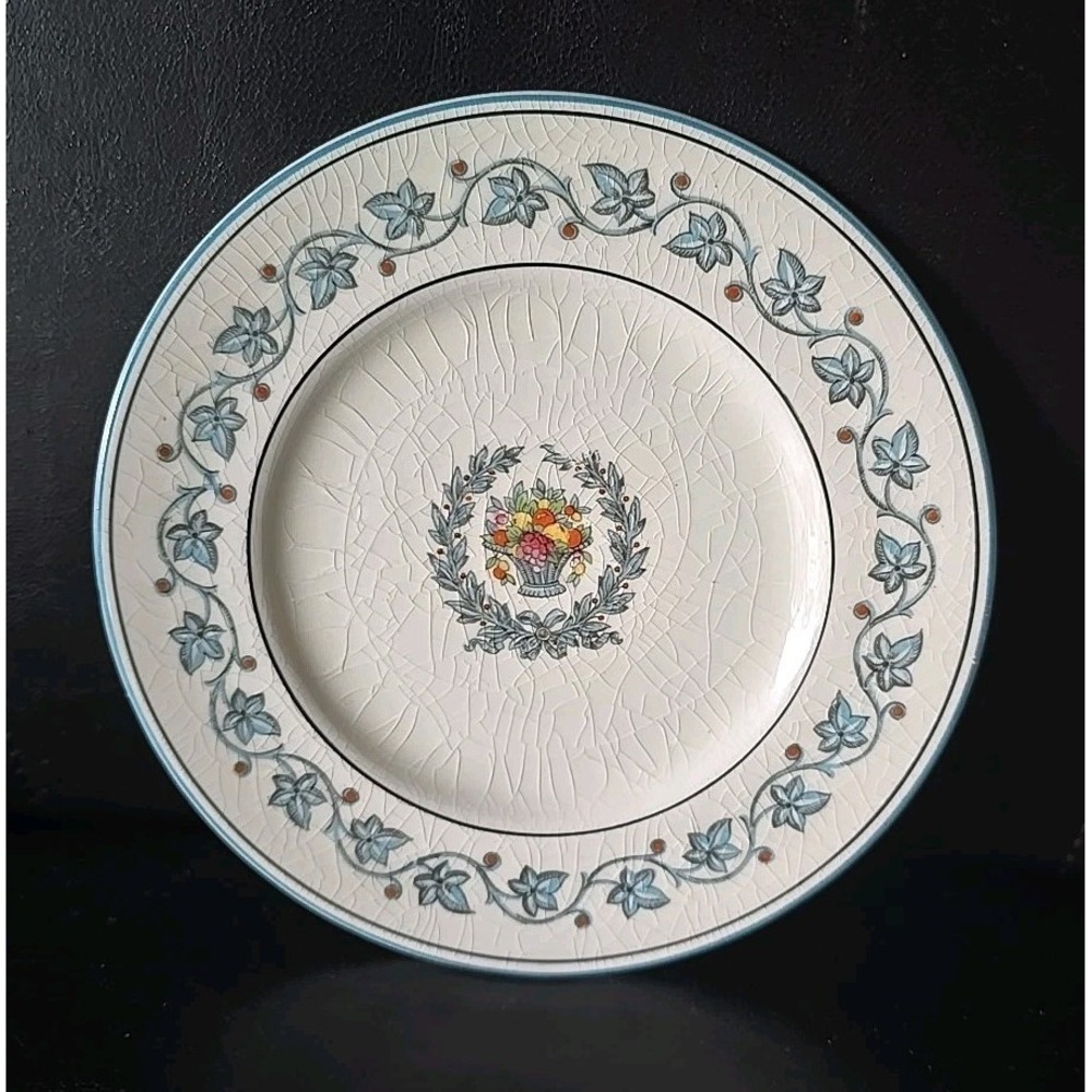 Myott Staffordshire England Elegance Plate‎ Floral Fruit Basket Design 6.4"